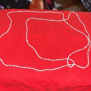 Elegant White Beaded Necklace